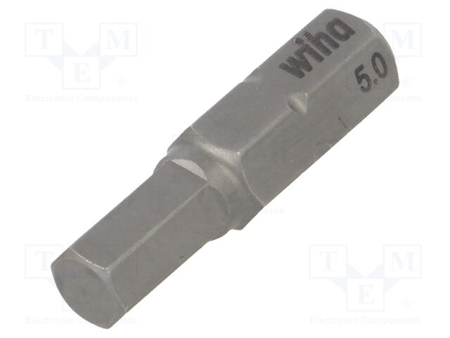 Wiha 01707 7013Z 5,0 x 25 mm Bit Standart 25 mm Altıgen 1/4" C6,3