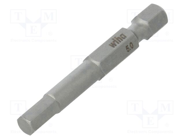 Wiha 04196 7043Z 5,0 x 50 mm Bit Profesyonel 50 mm Altıgen 1/4" E6,3