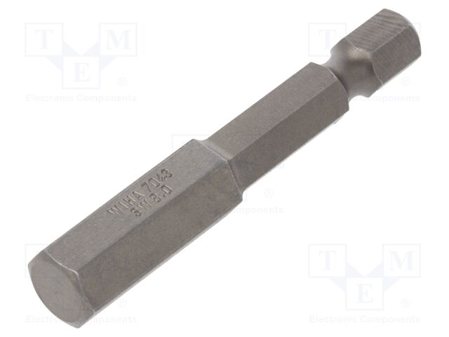 Wiha 04198 7043Z 8,0 x 50 mm Bit Profesyonel 50 mm Altıgen 1/4" E6,3