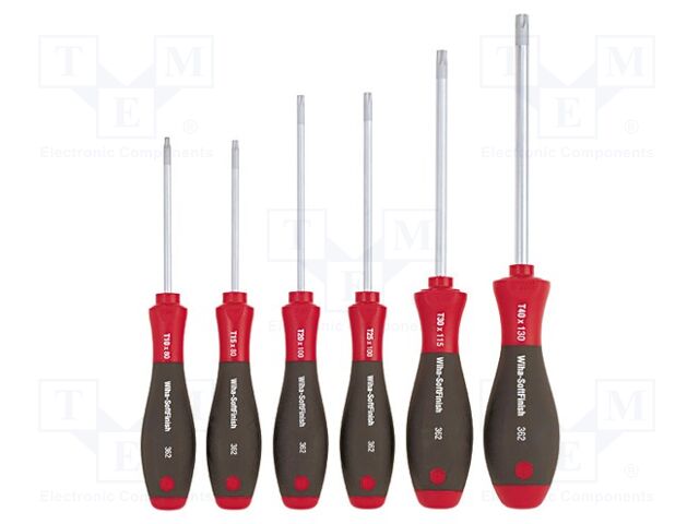 Wiha 07155 362K6SO SoftFinish Tornavida seti SoftFinish® TORX® 6 pc.