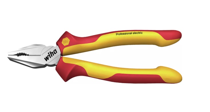 Wiha 26708 Z 01 0 06 180 mm Profesyonel elektrikli Kombine pense Profesyonel elektrikli Dinamik Joint® ve ekstra uzun kesici kenarlı OptiGrip