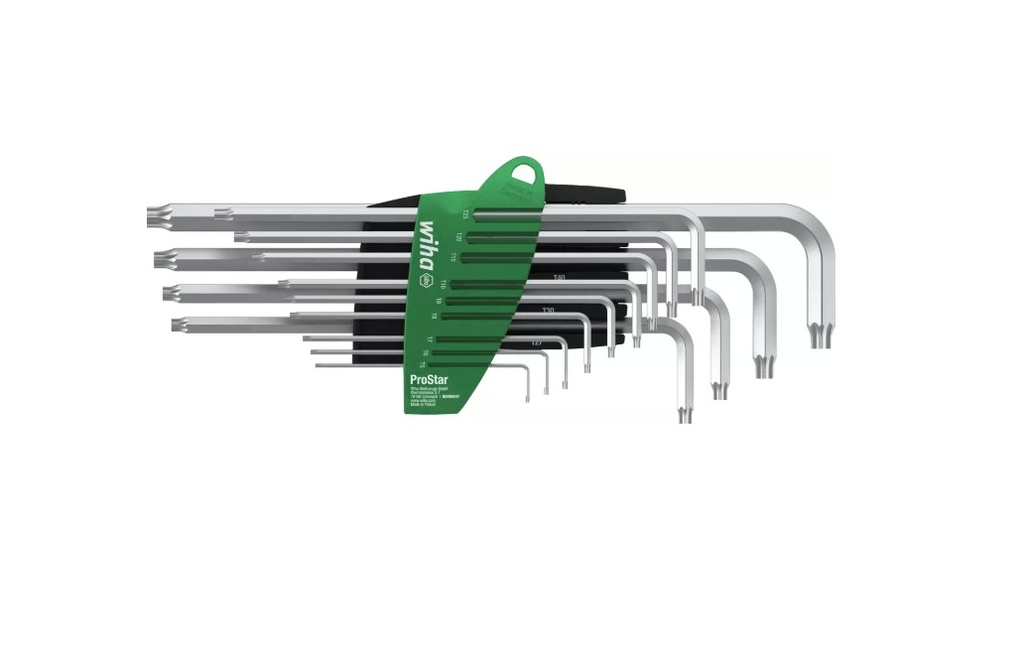 Wiha 39104 366SZ13TS ProStar L-key seti ProStar tutucu TORX® titanyum gümüş 13 parça.