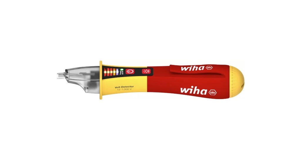 Wiha 43797 SB 255-13 Volt Dedektör 12 -1.000 V Tek kutuplu, temassız volt dedektörü, 12–1.000 V AC İki AAA pil içerir