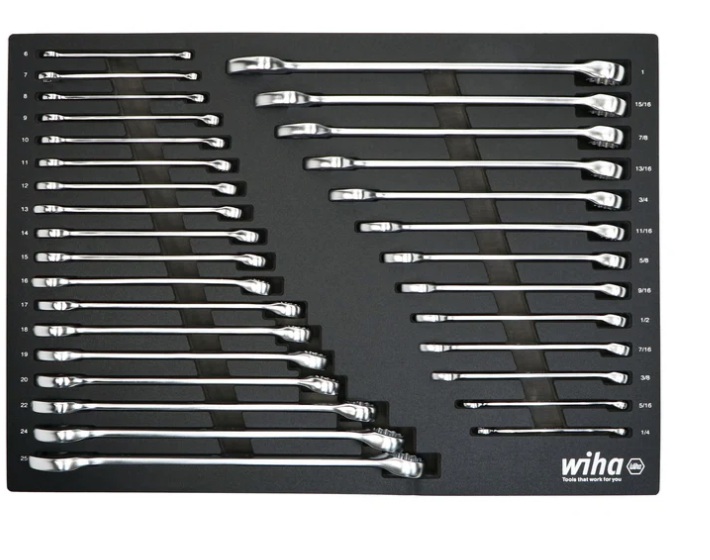 Wiha Tools 30392 31pc Ratchet Wrenches In Foam In-Mm