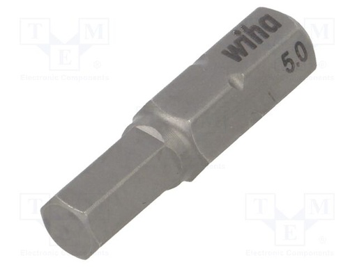 [W01707] Wiha 01707 7013Z 5,0 x 25 mm Bit Standart 25 mm Altıgen 1/4" C6,3