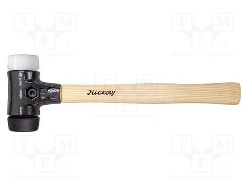 [W26657] Wiha 26657 832-39 Safety 30 mm Yumuşak yüzlü çekiç "Safety" orta yumuşak/çok sert, hickory ahşap saplı, yuvarlak çekiç yüzü