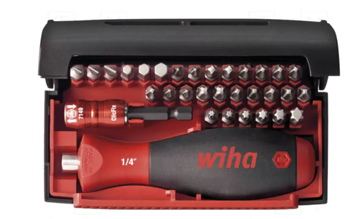 [W34686] Wiha 34686 7928Z Collector Standard Collector bit seti, 25 mm karışık, 32 pc. 1/4" C 6.3 kutu dahil