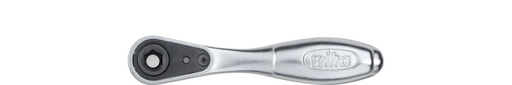 [W36931] Wiha 36931 SB 246-3001 Ratchet 1/4'' Uç ratchet 90 mm, başparmak tekerlek Altıgen başlığı, 1/4" blister paket