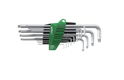 [W39104] Wiha 39104 366SZ13TS ProStar L-key seti ProStar tutucu TORX® titanyum gümüş 13 parça.